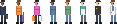 A row of the people who live and work in your tower